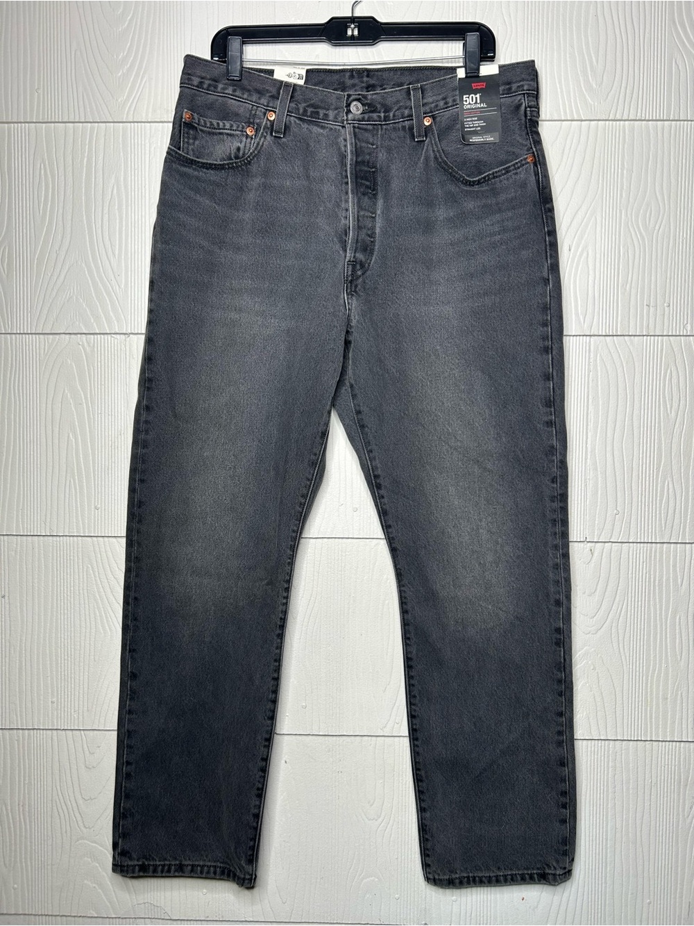 Levi's Men’s Relaxed Jeans - Washed Black Denim